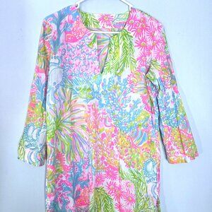 NWOT Lilly Pulitzer Lightweight Cotton 3/4 Sleeve Tunic Top Size S